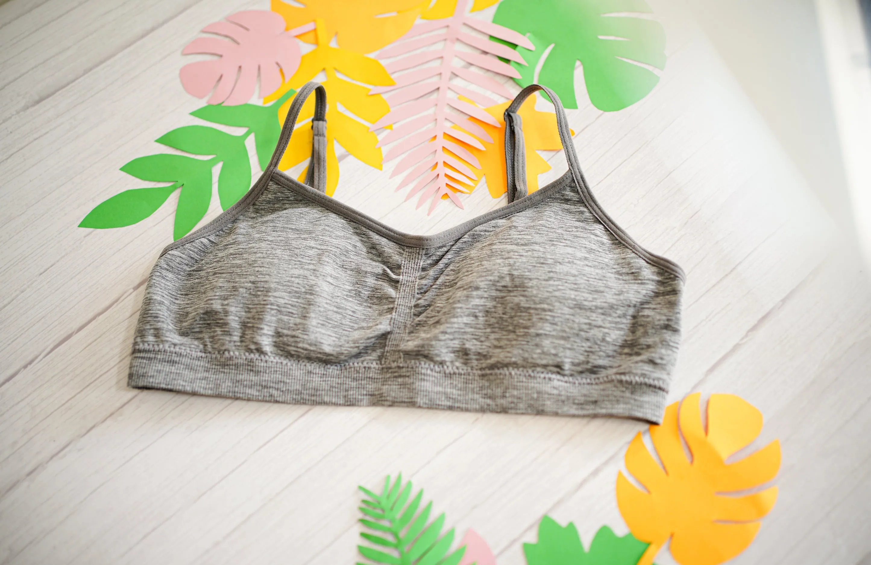 Grey Melange Baby Bra