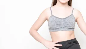 Grey Melange Baby Bra