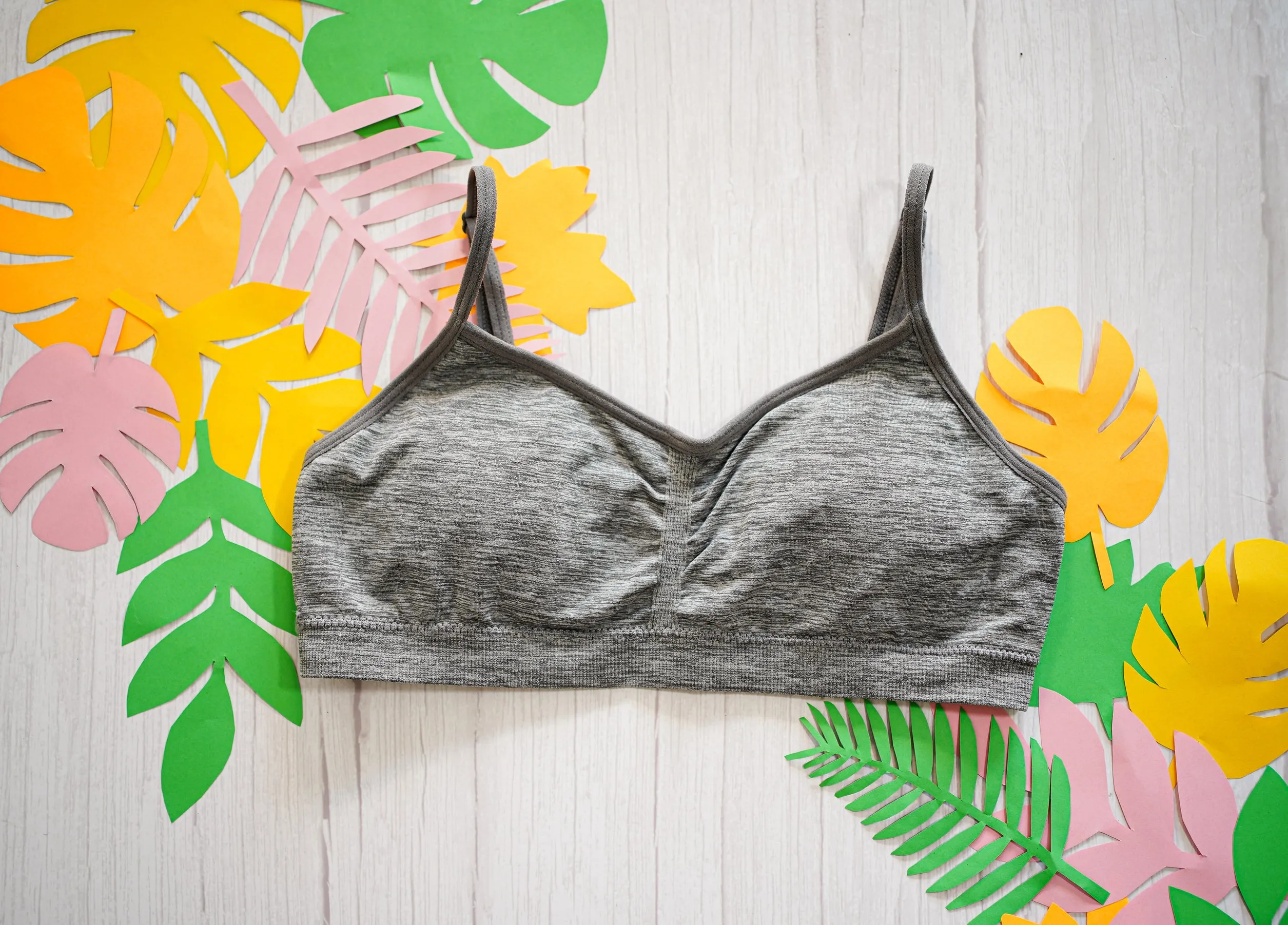 Grey Melange Baby Bra