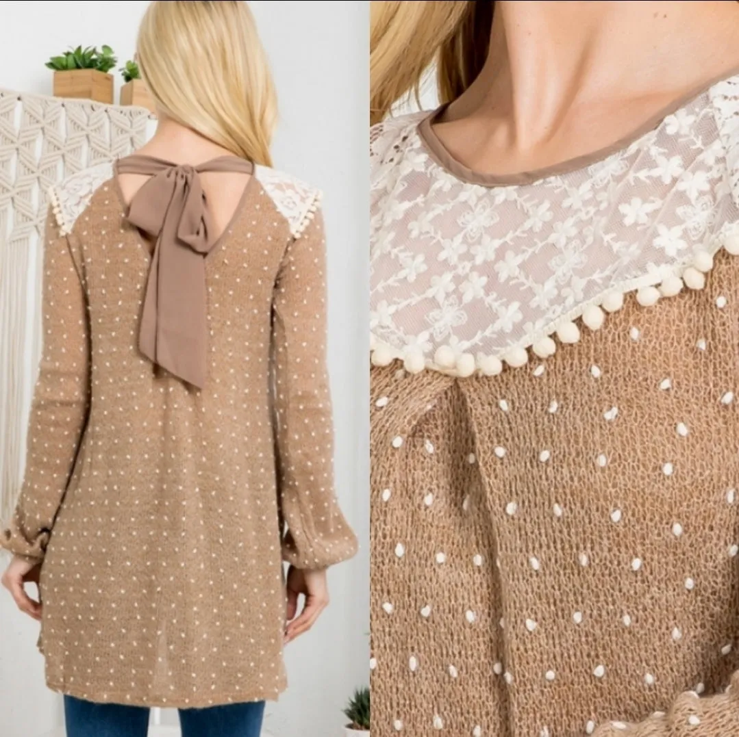 Handmade Lace Yoke Tunic