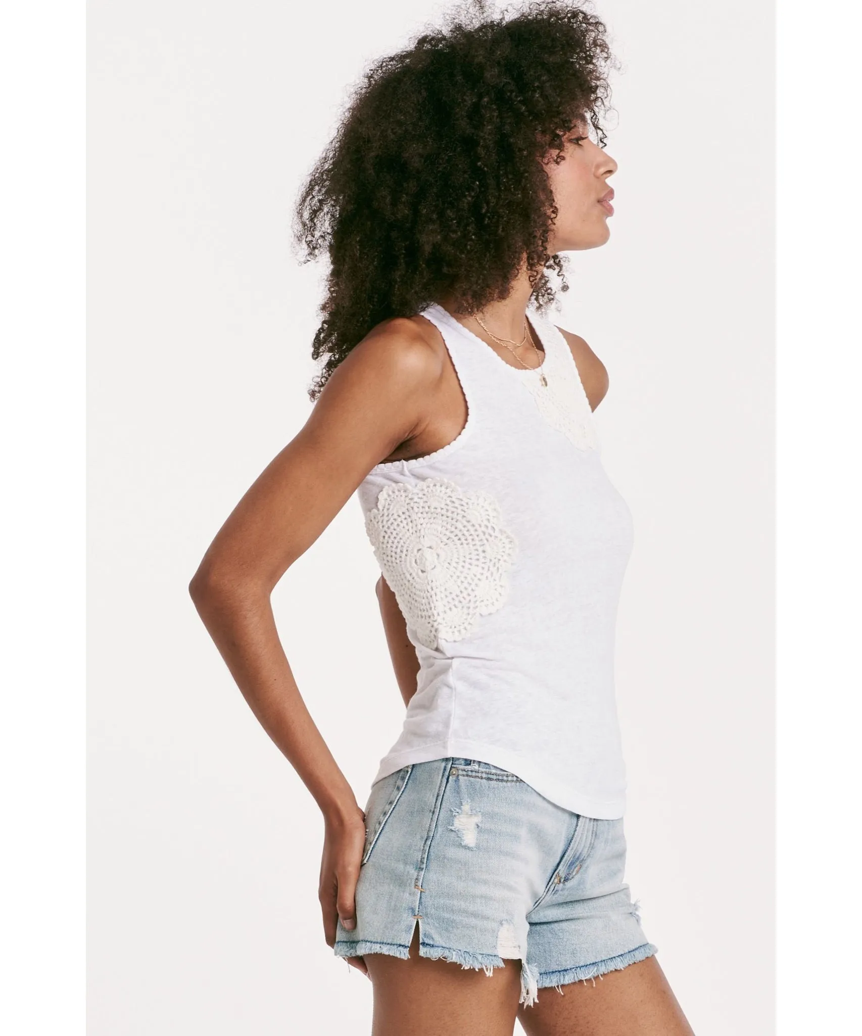 Jess Embroidered Knit Tank