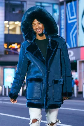 Jordan Craig Denali Men's Shearling Jacket Navy