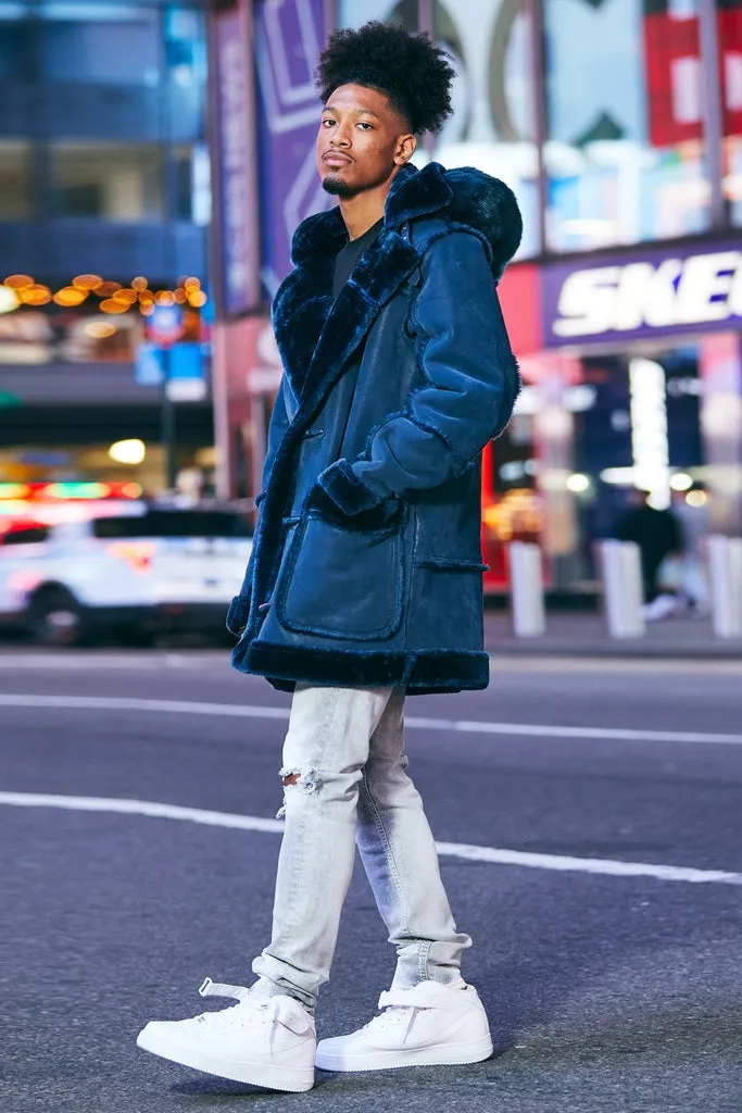 Jordan Craig Denali Men's Shearling Jacket Navy