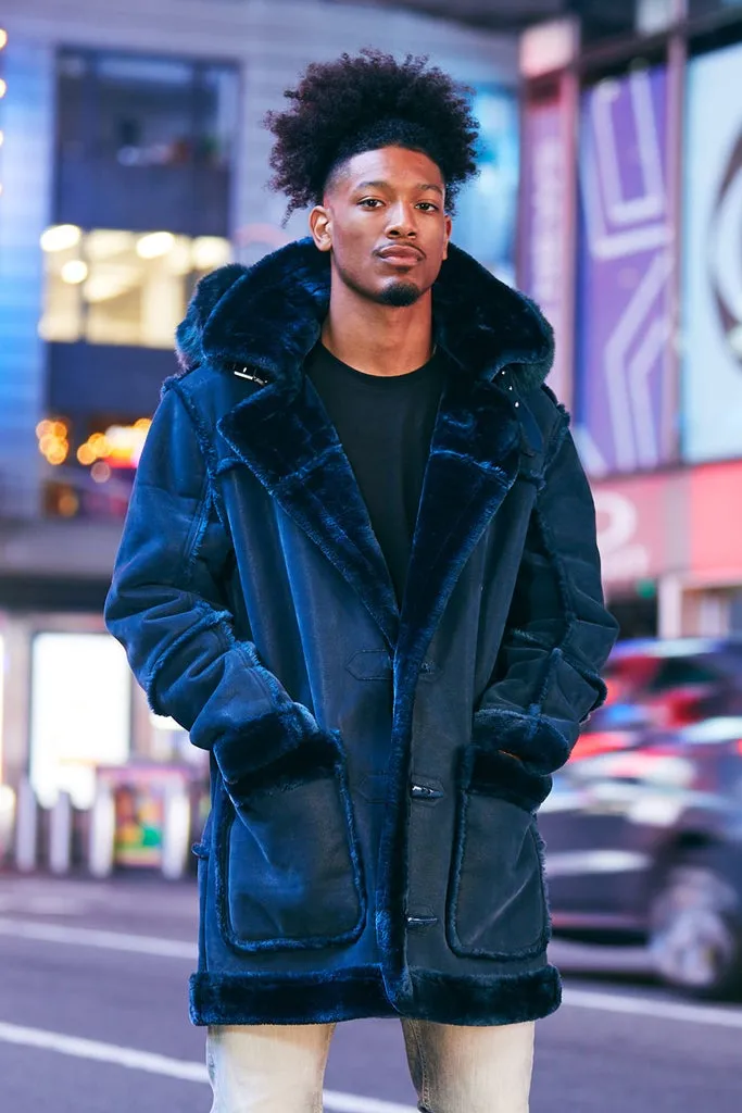 Jordan Craig Denali Men's Shearling Jacket Navy