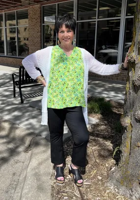 Knit Open Front Summer Sweater Cardigan w Pockets