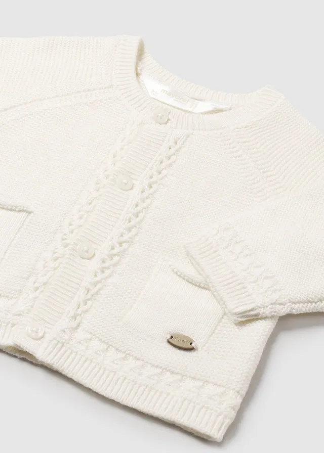 Knit Round Neck Cardigan