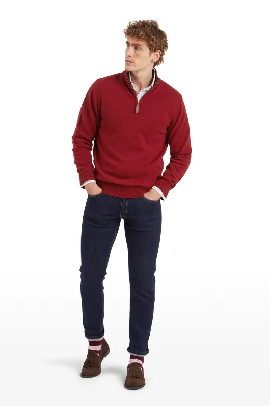 Lewis Lambswool 1/4 Zip Jumper