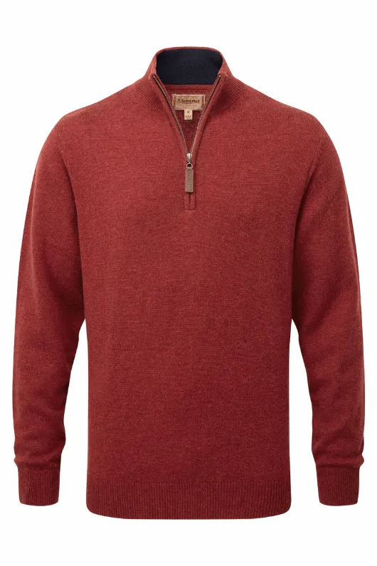 Lewis Lambswool 1/4 Zip Jumper