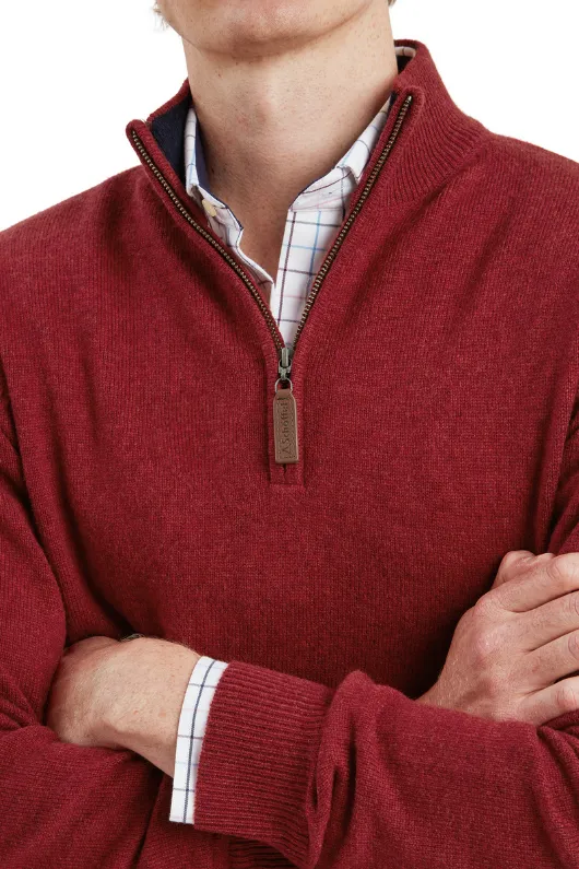 Lewis Lambswool 1/4 Zip Jumper