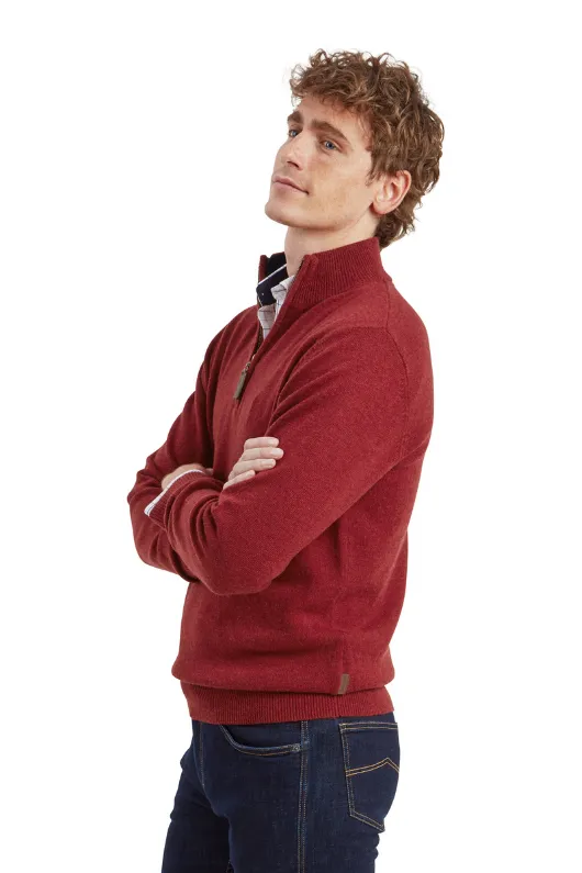 Lewis Lambswool 1/4 Zip Jumper
