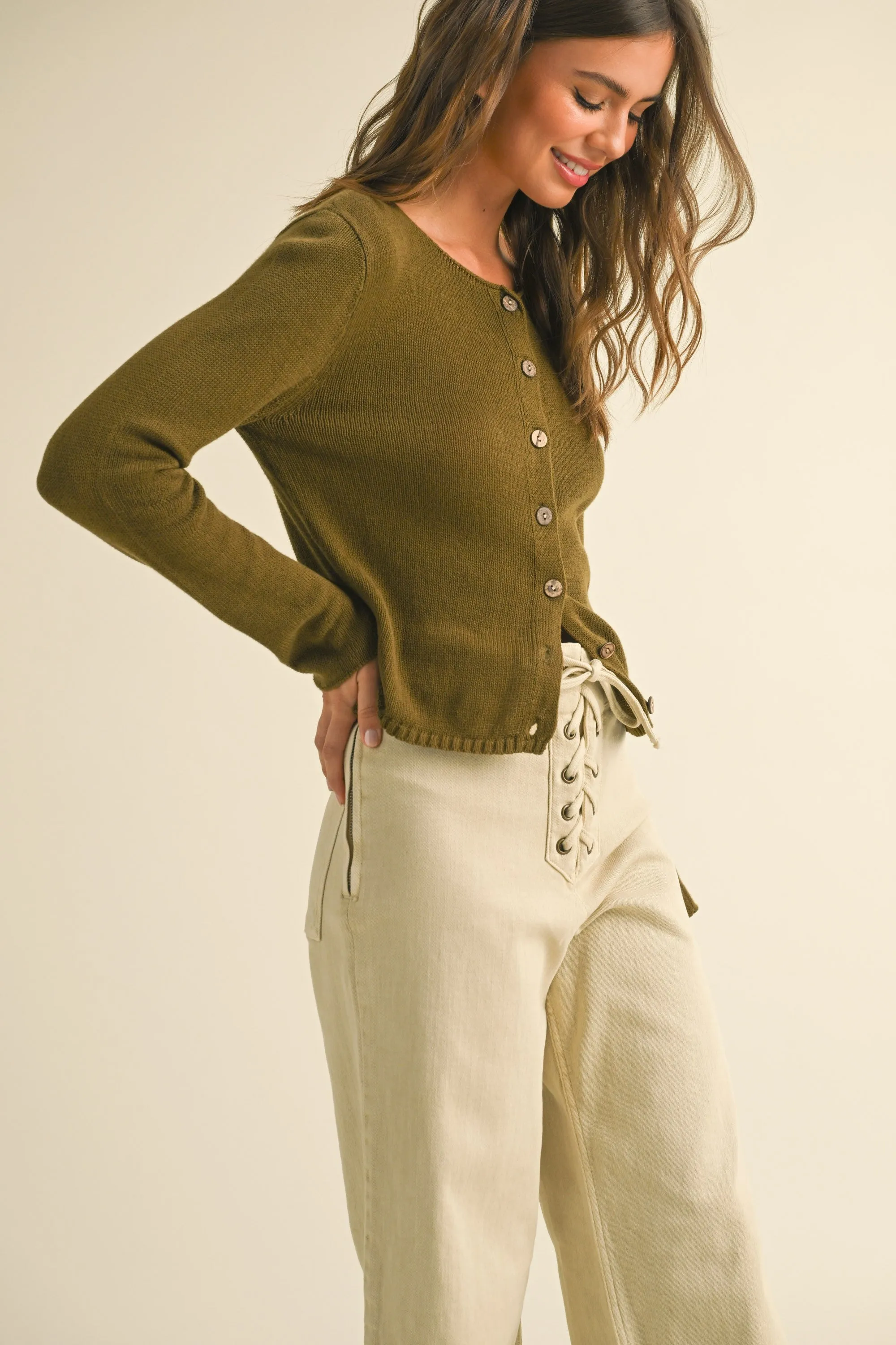 Light Weight Buttondown Cardigan