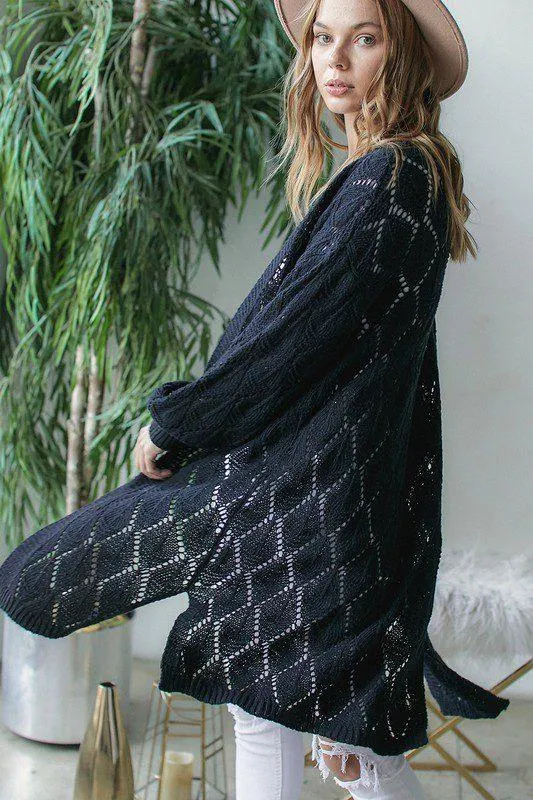 Long Knit Cardigan