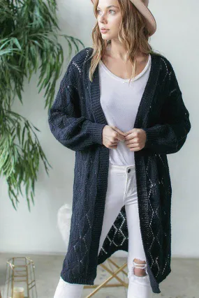 Long Knit Cardigan