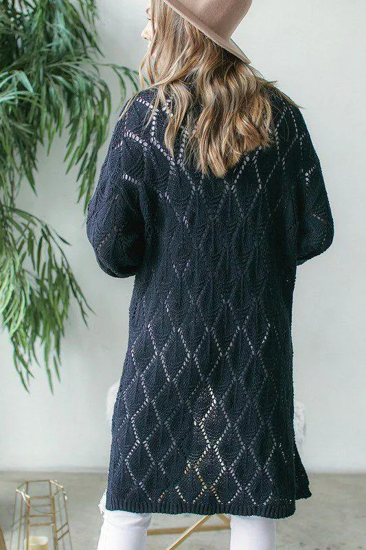 Long Knit Cardigan