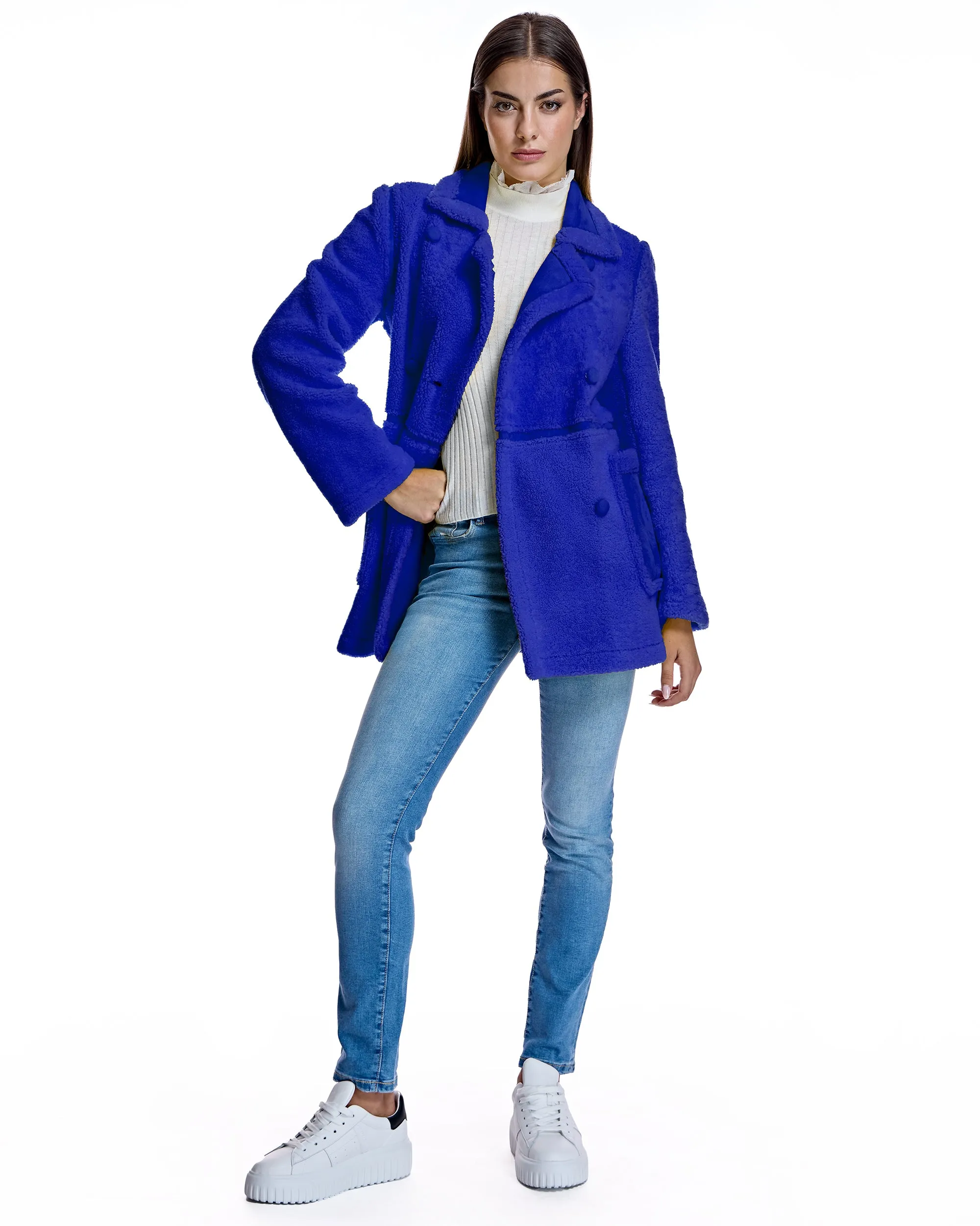 Merino Shearling Pea Jacket