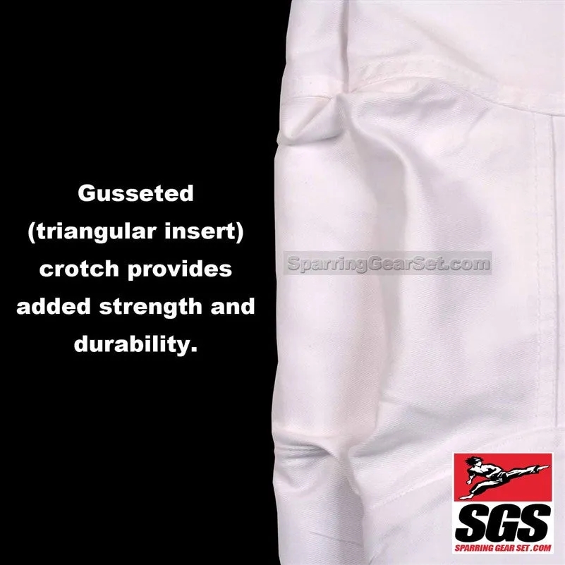 Middleweight Pants Poly/Cotton (Karate and Taekwondo) - White