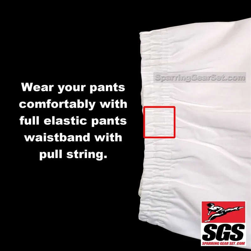 Middleweight Pants Poly/Cotton (Karate and Taekwondo) - White