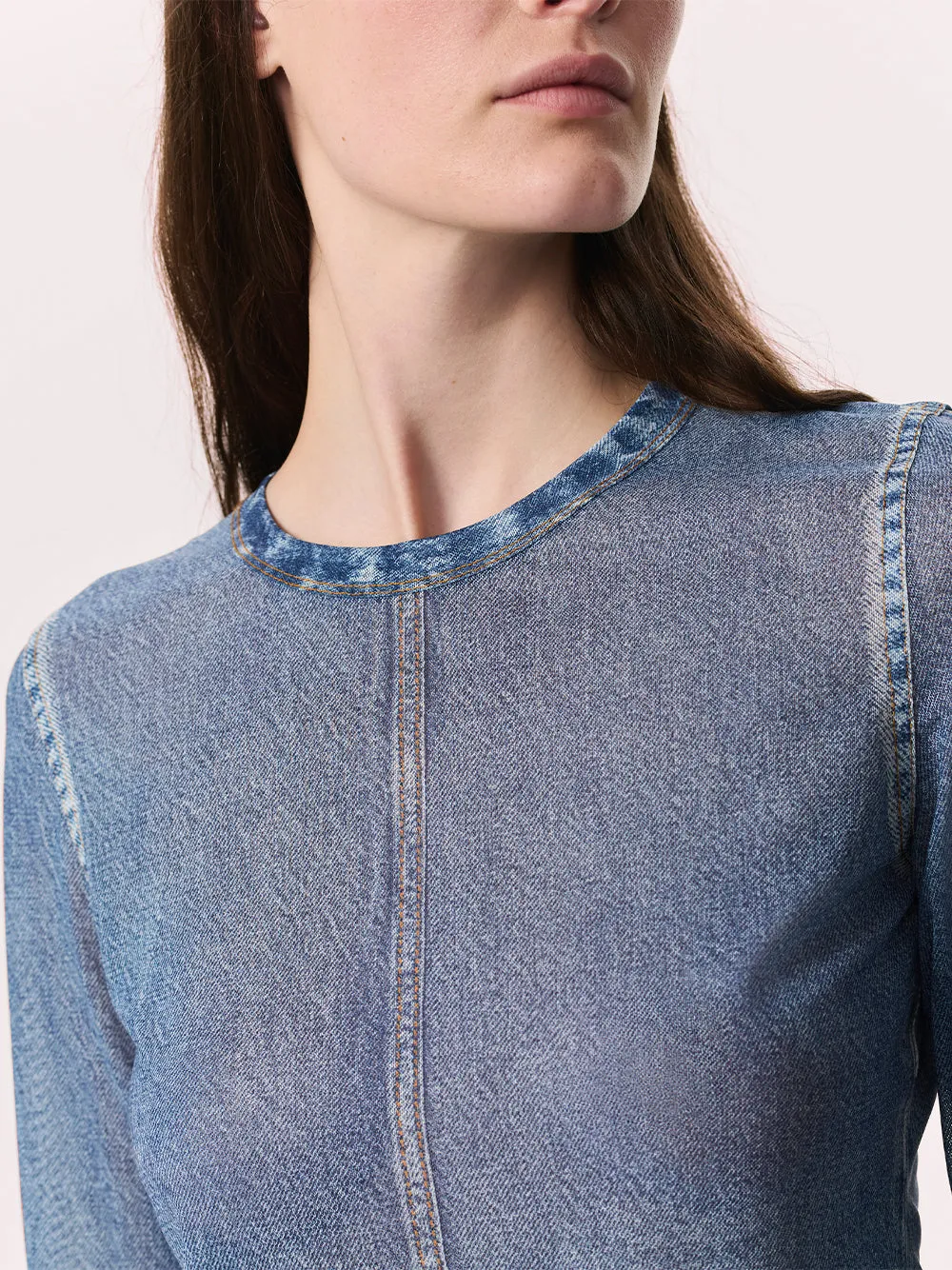 Miramar Mesh Long-Sleeve Top (Antonia)