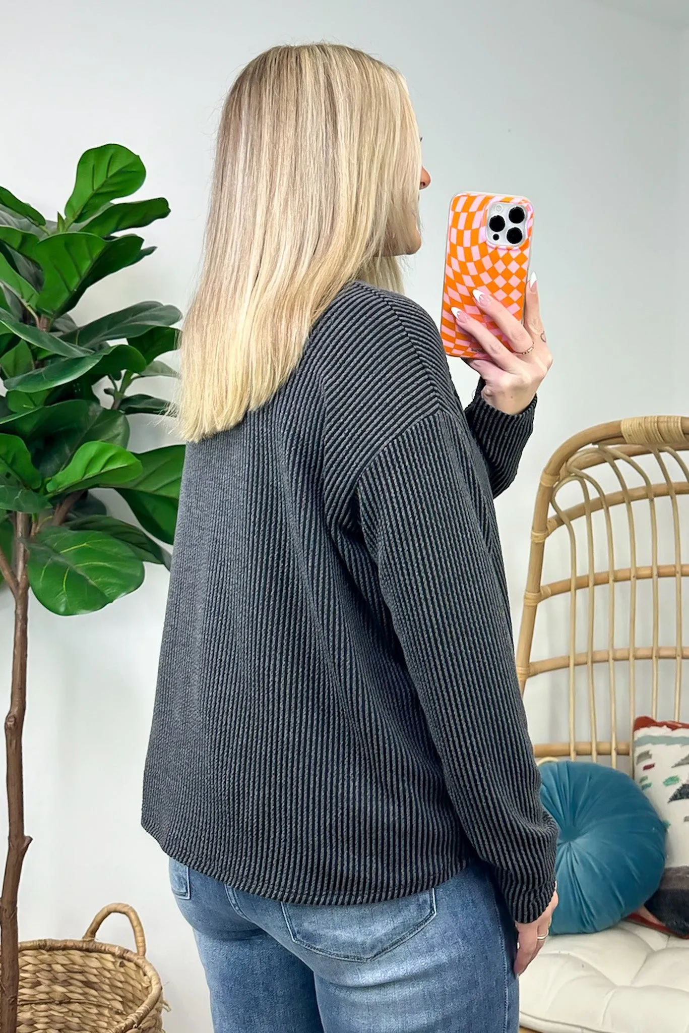 Moa Ribbed Knit Relaxed Top - FINAL SALE