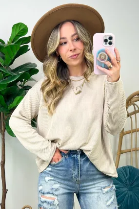 Moa Ribbed Knit Relaxed Top - FINAL SALE