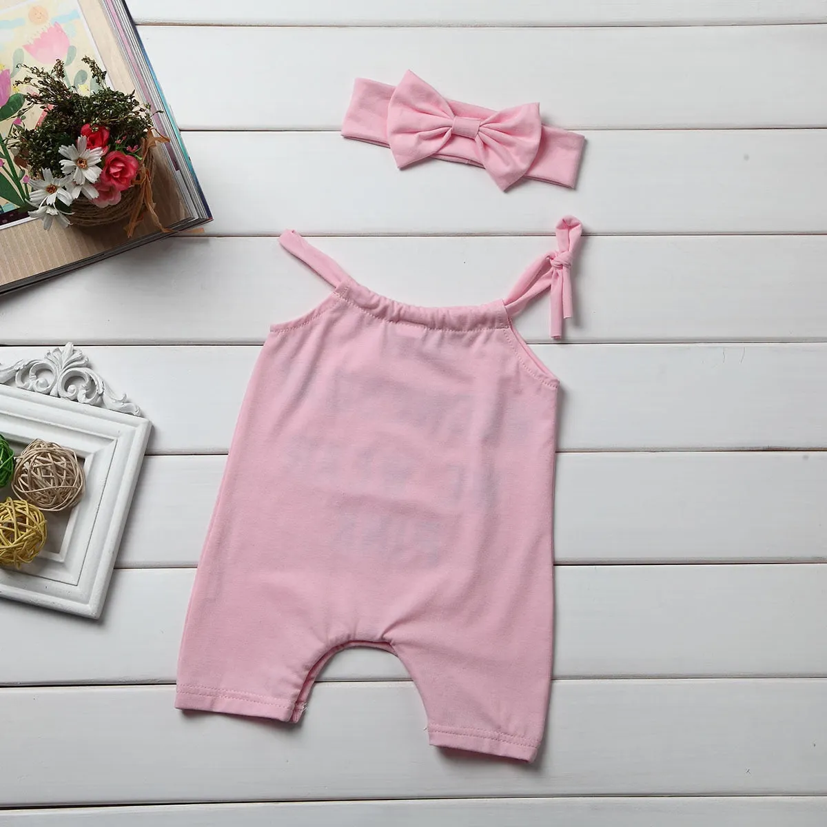 Pink Wednesday Romper Set