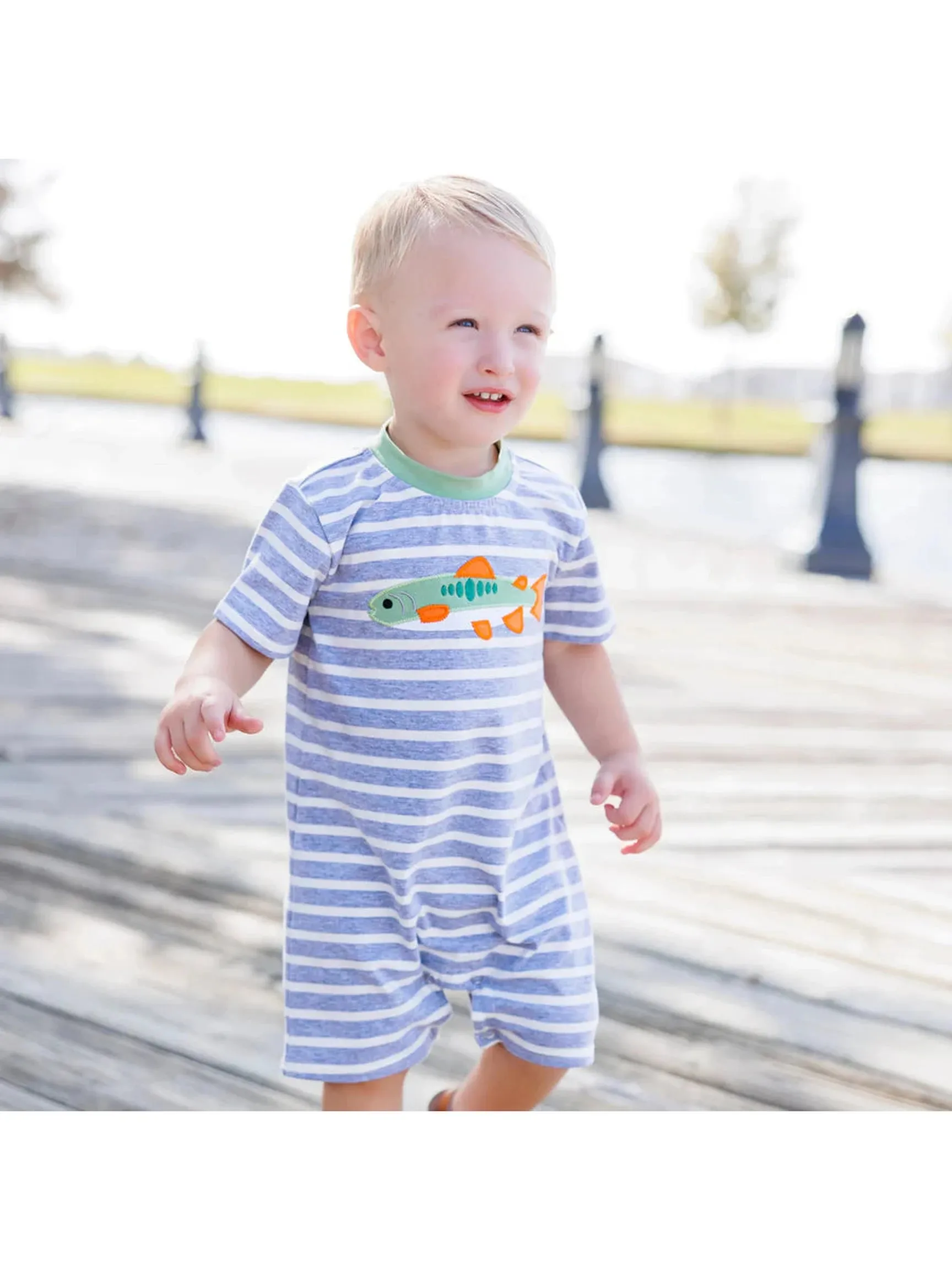 PRE-ORDER Gone Fishing Romper