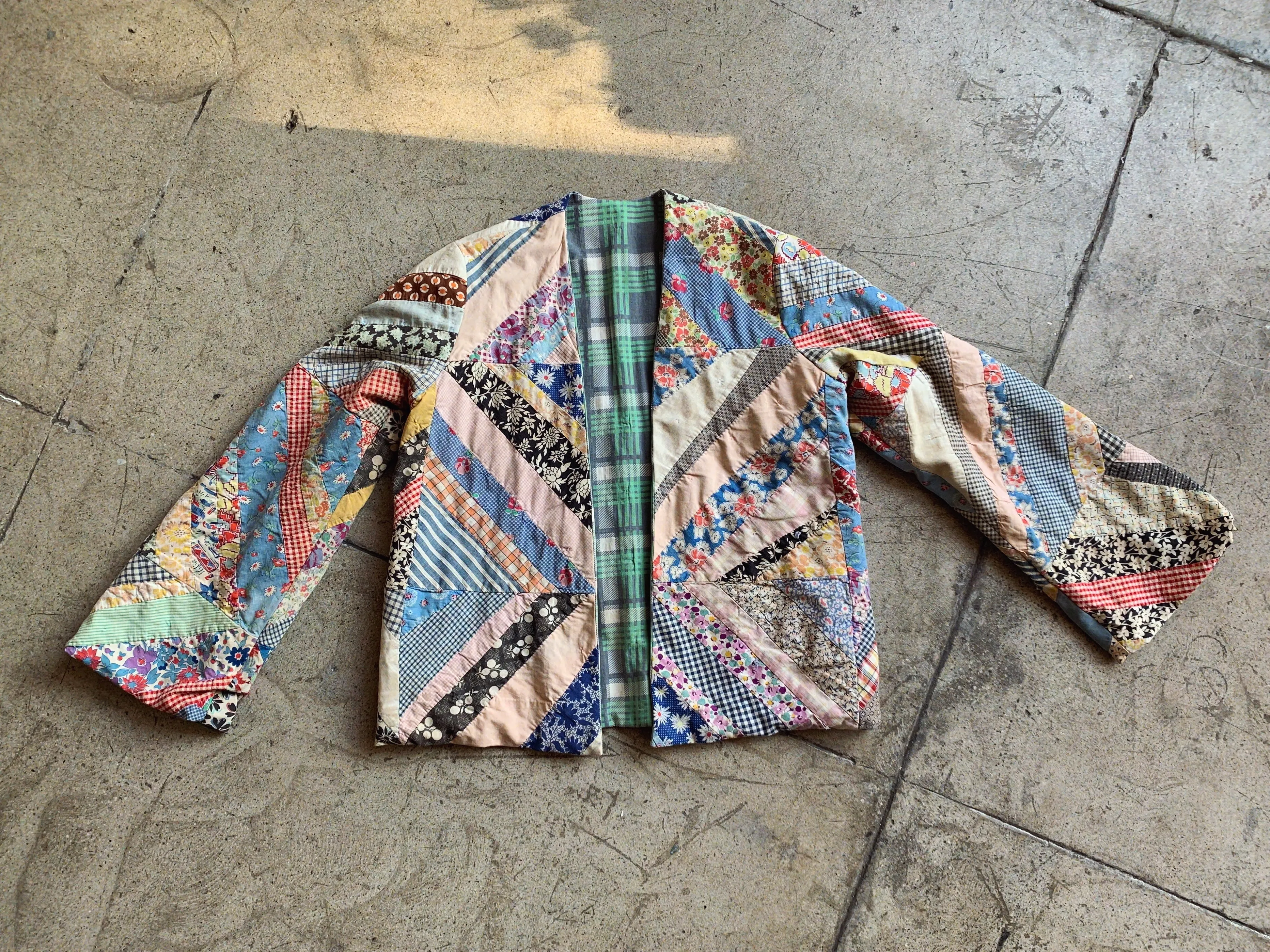 Reversible Patchwork Quilt Jacket