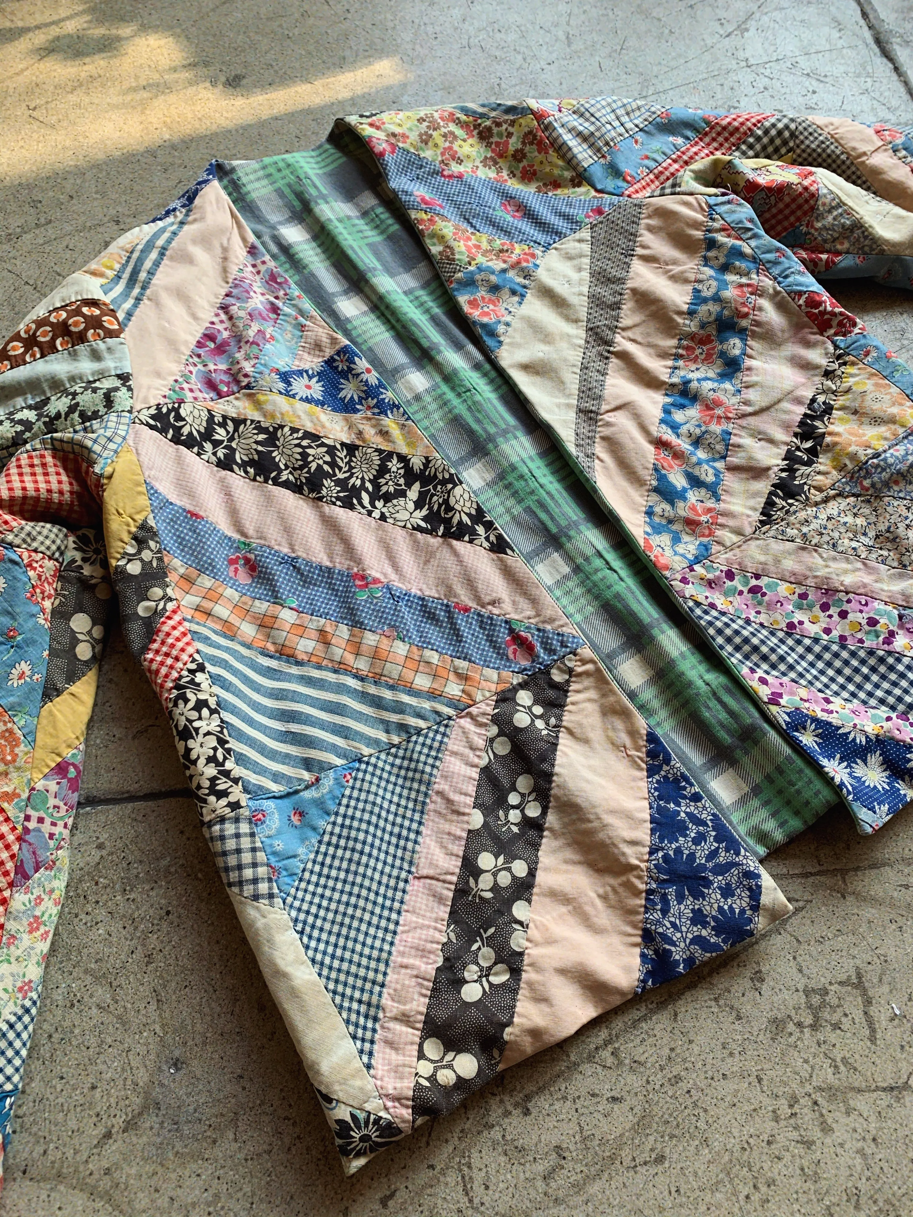 Reversible Patchwork Quilt Jacket