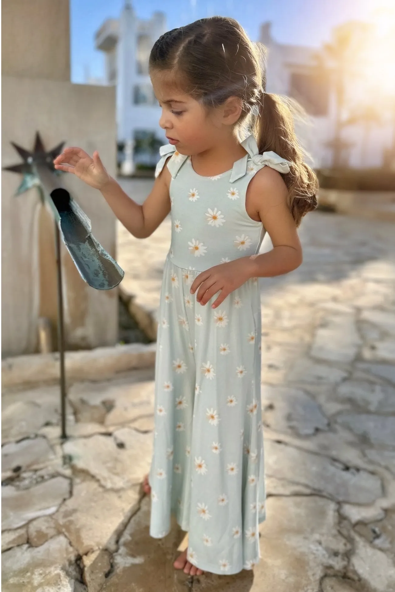 Rita Tie Romper (daisy)