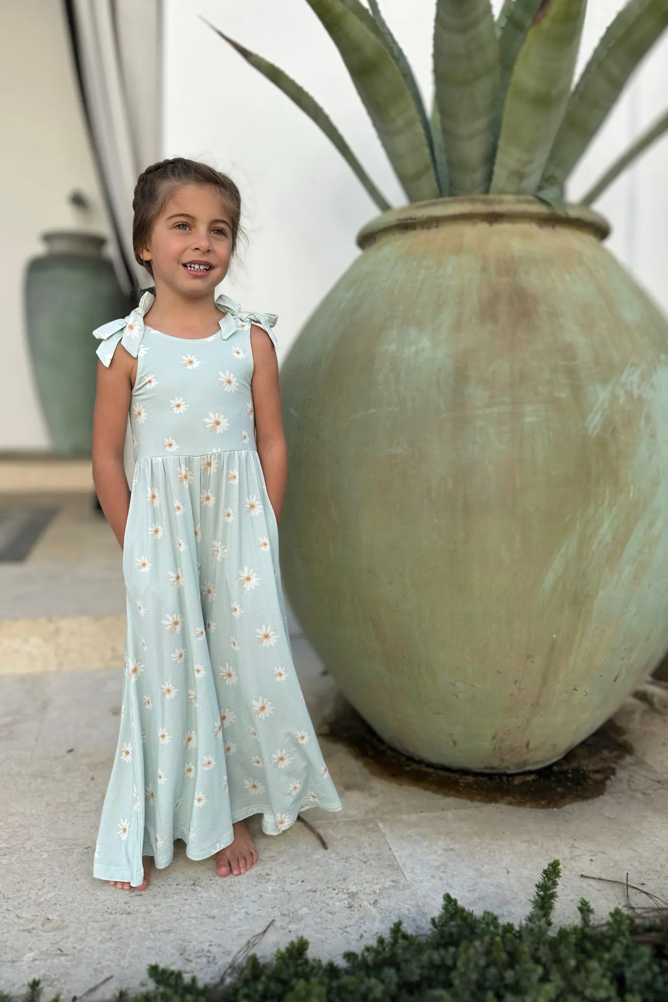 Rita Tie Romper (daisy)