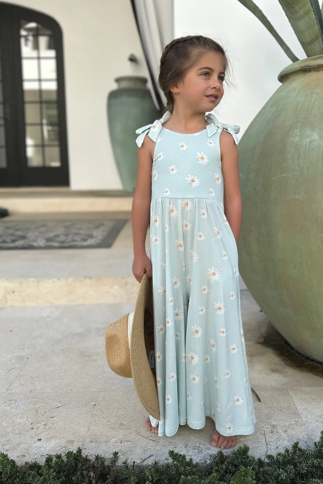 Rita Tie Romper (daisy)