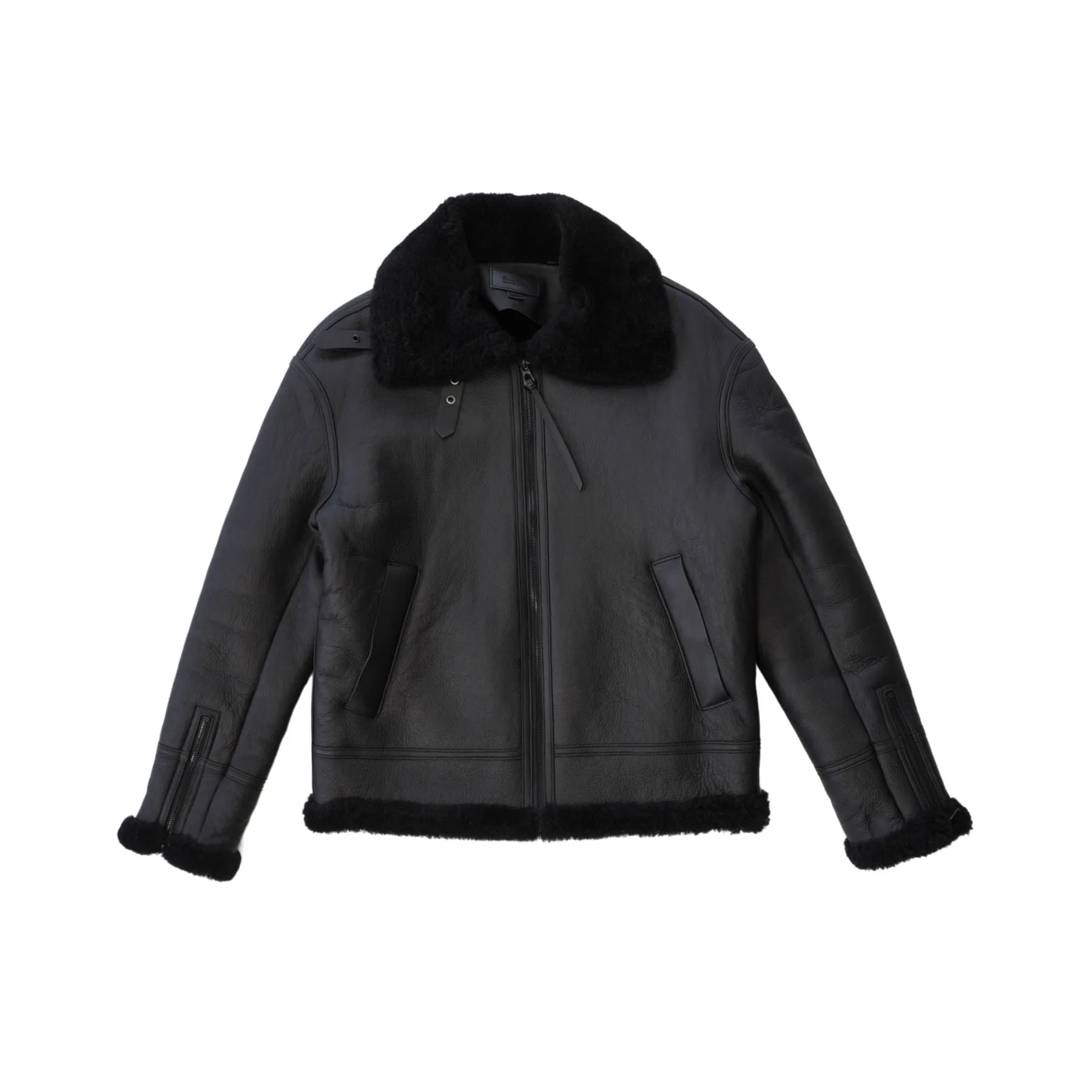Rudsak 'Conor' Shearling Moto Jacket - Men's S