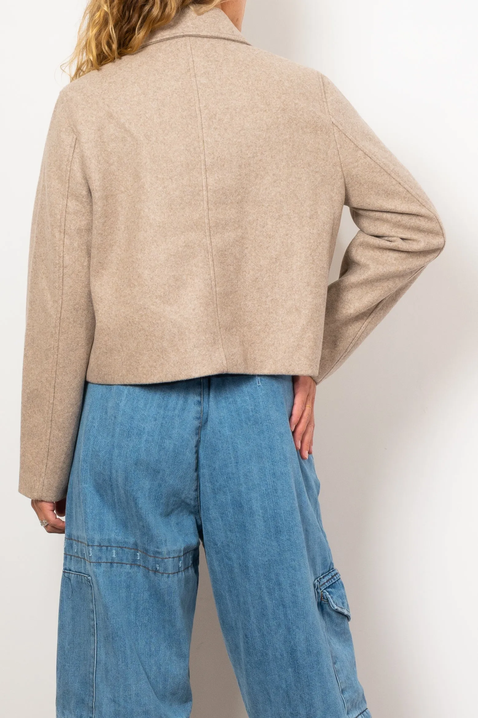 Sass Clothing Cropped Military Jacket