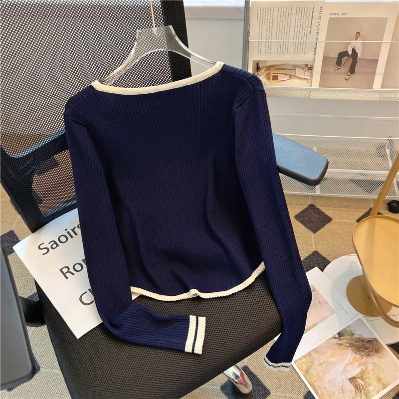 Simple Design Single-breasted Cardigan