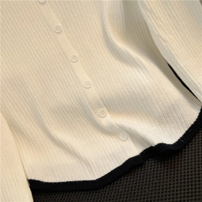 Simple Design Single-breasted Cardigan
