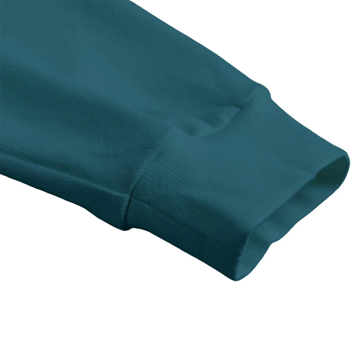 Sixty Eight 93 Logo White Dark Teal Unisex V-Neck Knitted Fleece Cardigan