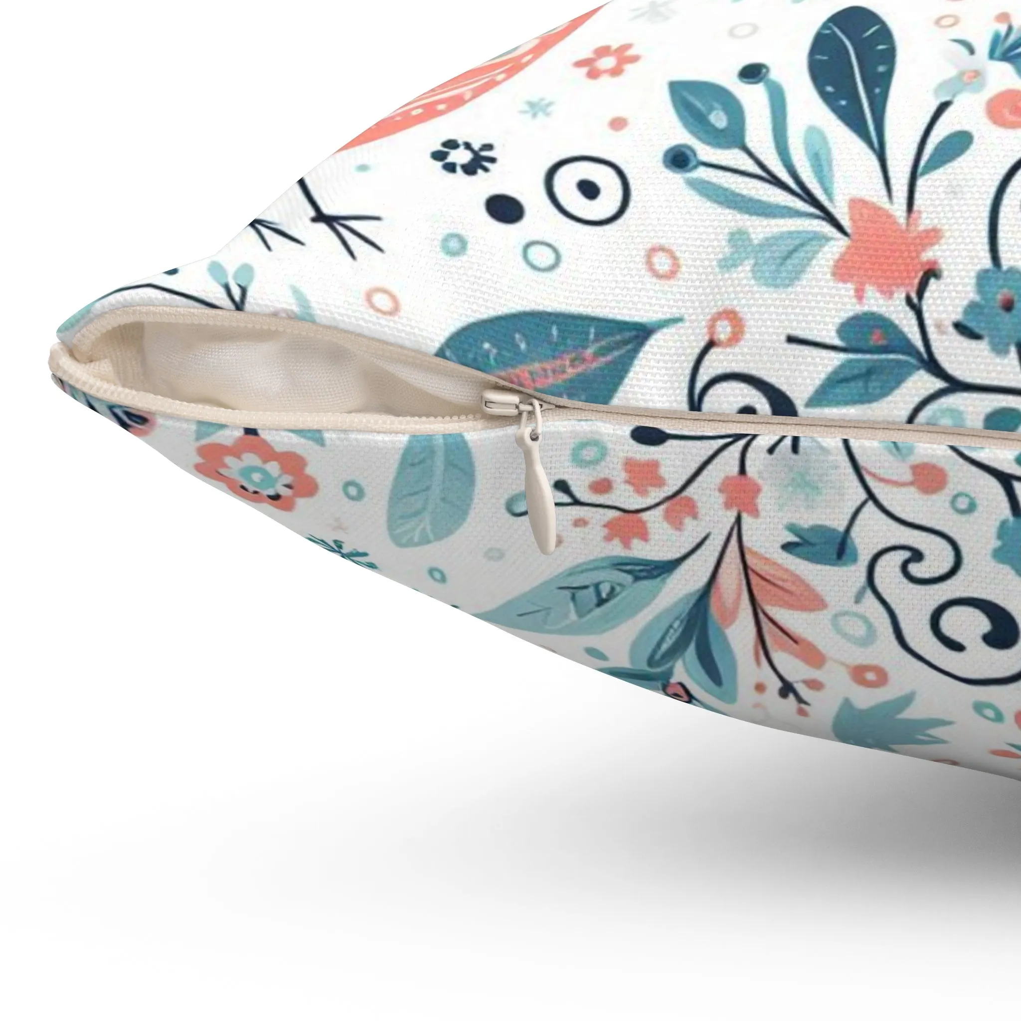 Snow Bird - Spun Polyester Square Pillow