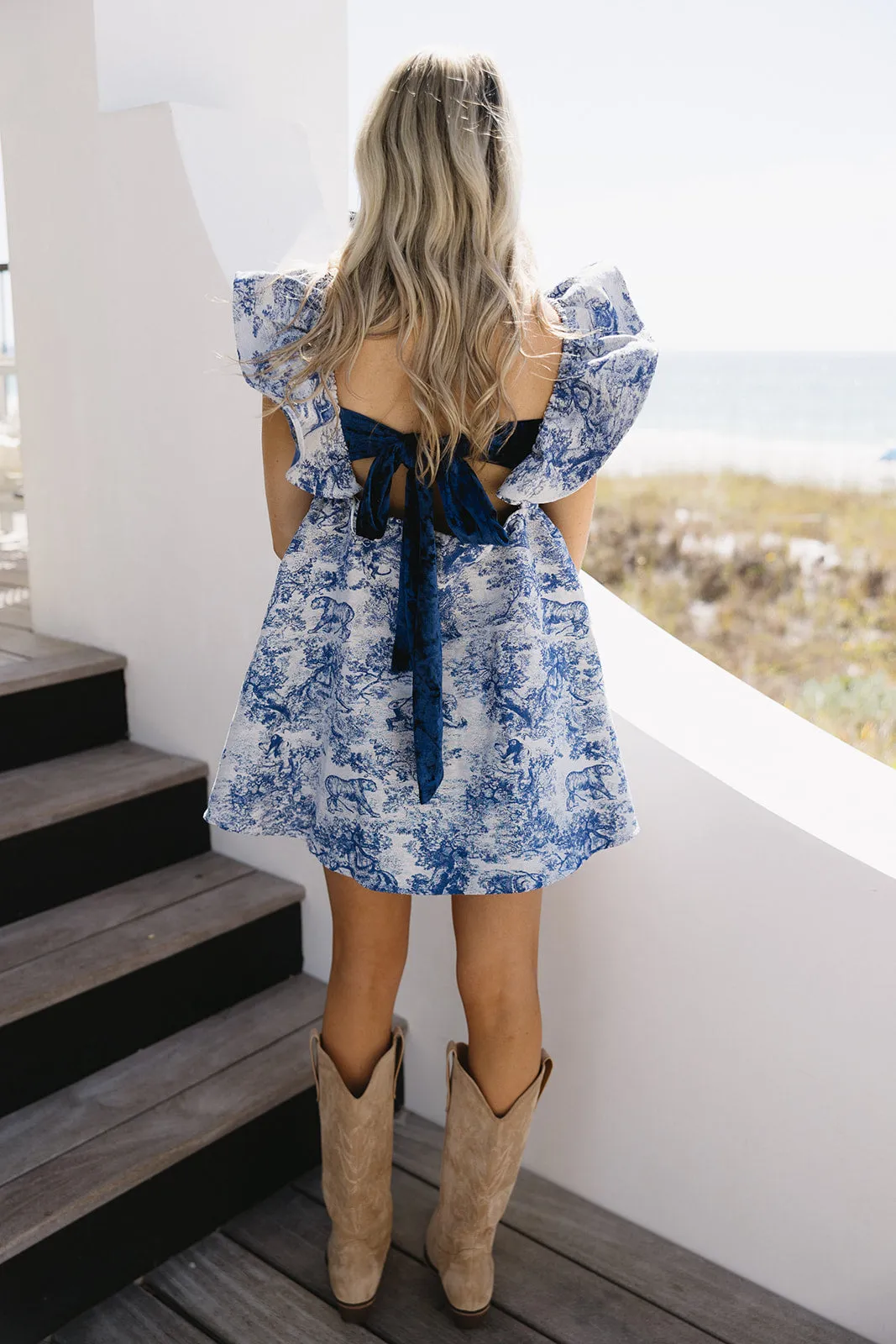 Tara Mini Dress - Blue