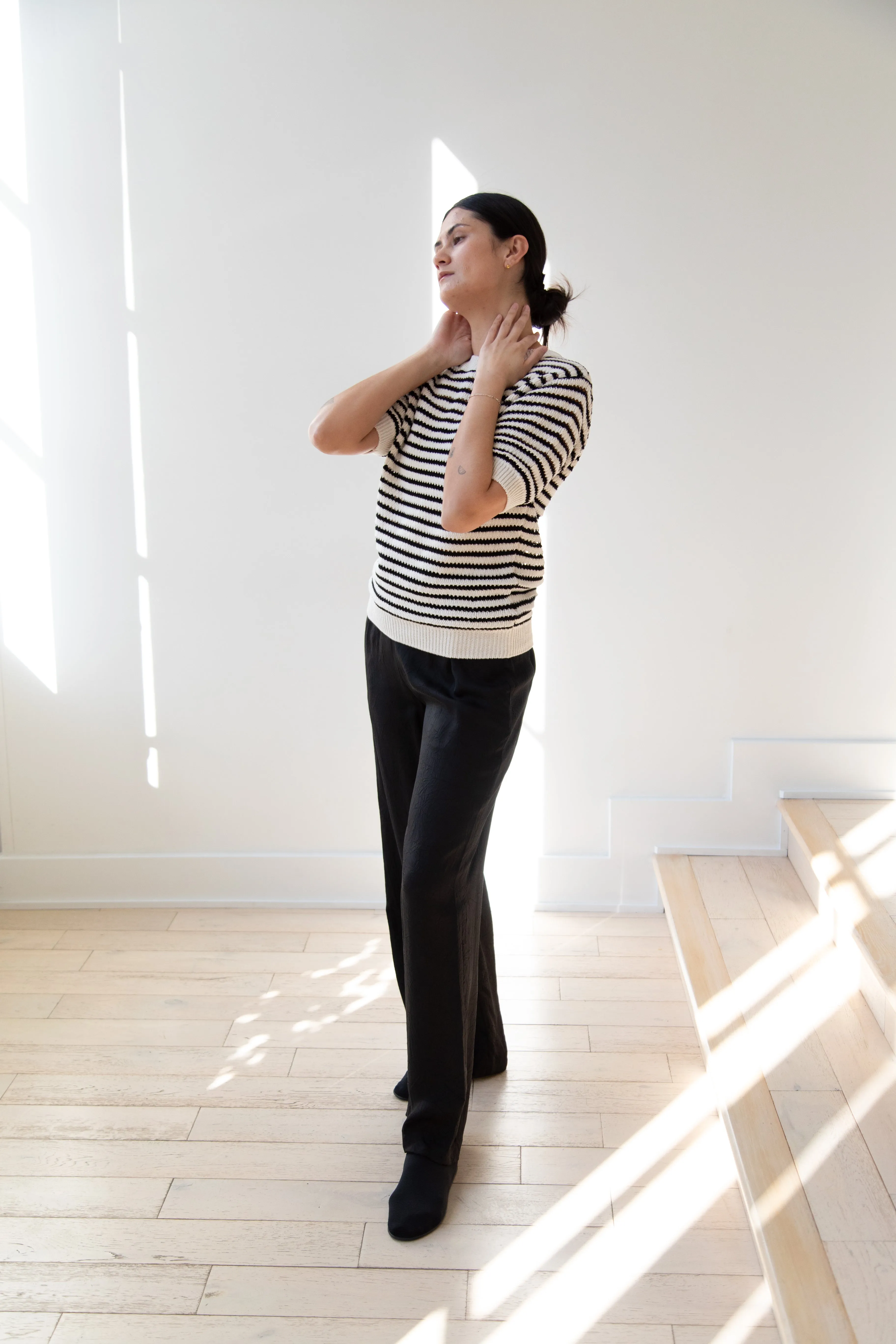 The Loom | Paper Stripe Sweater in Natural