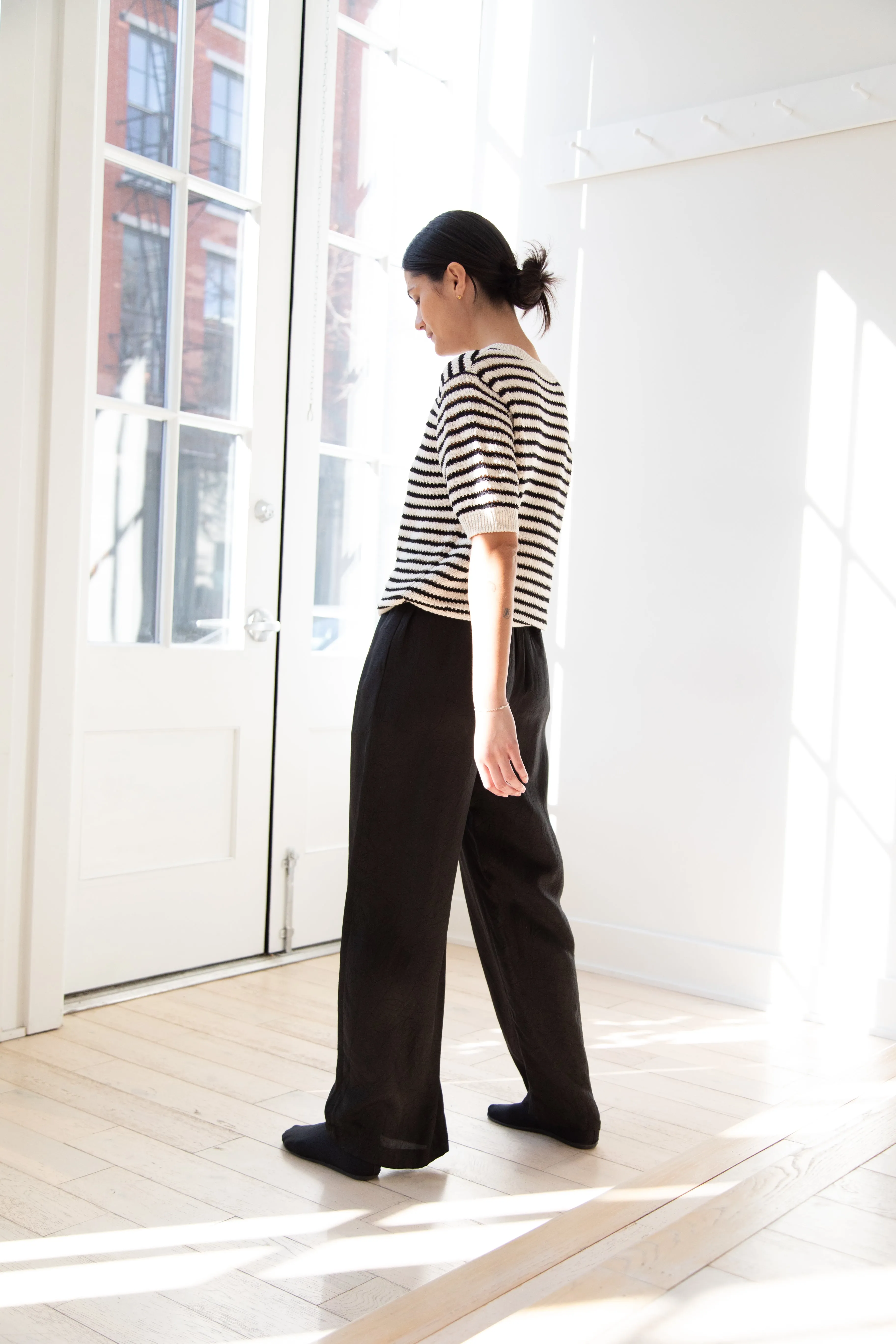 The Loom | Paper Stripe Sweater in Natural