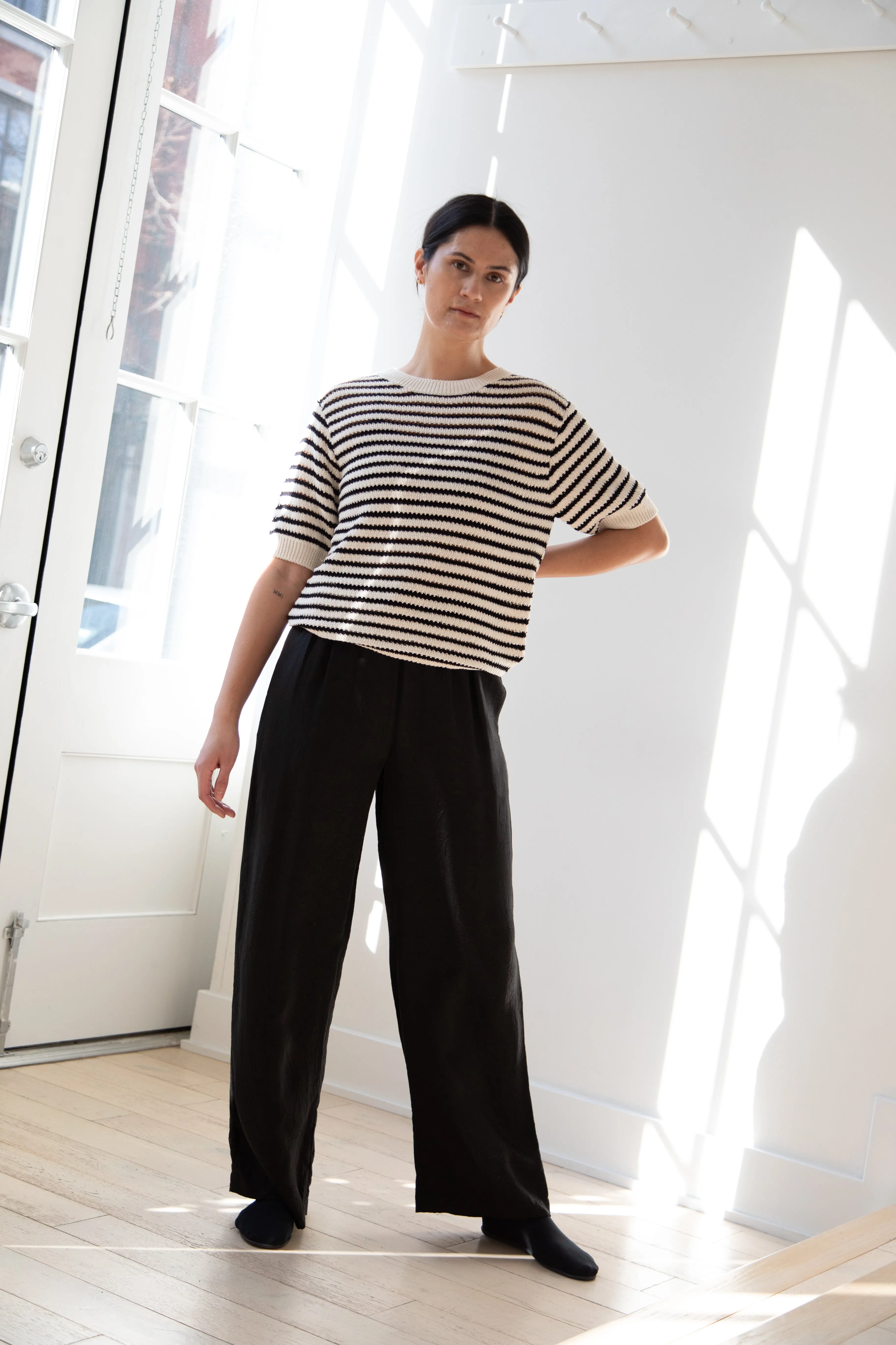 The Loom | Paper Stripe Sweater in Natural