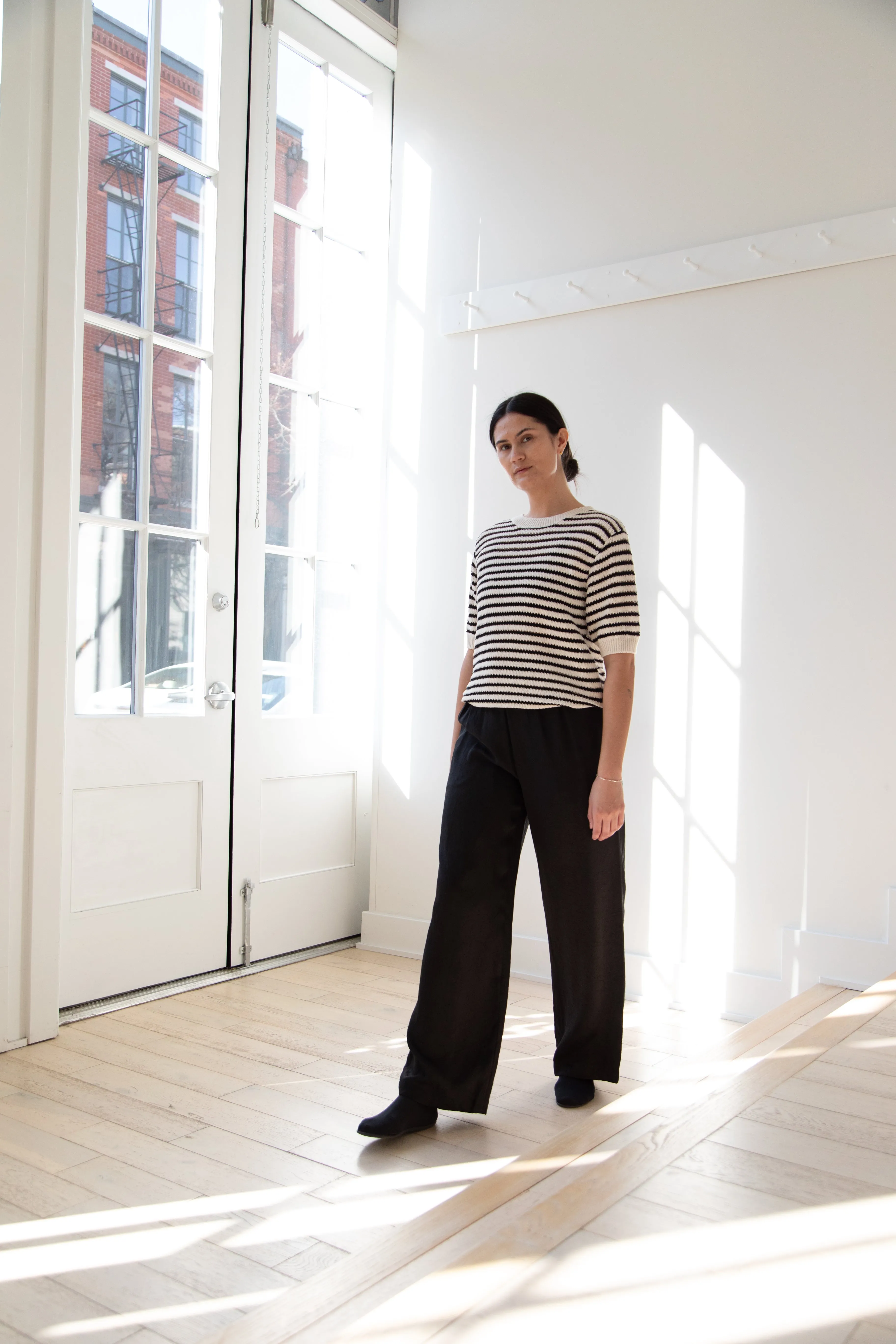 The Loom | Paper Stripe Sweater in Natural