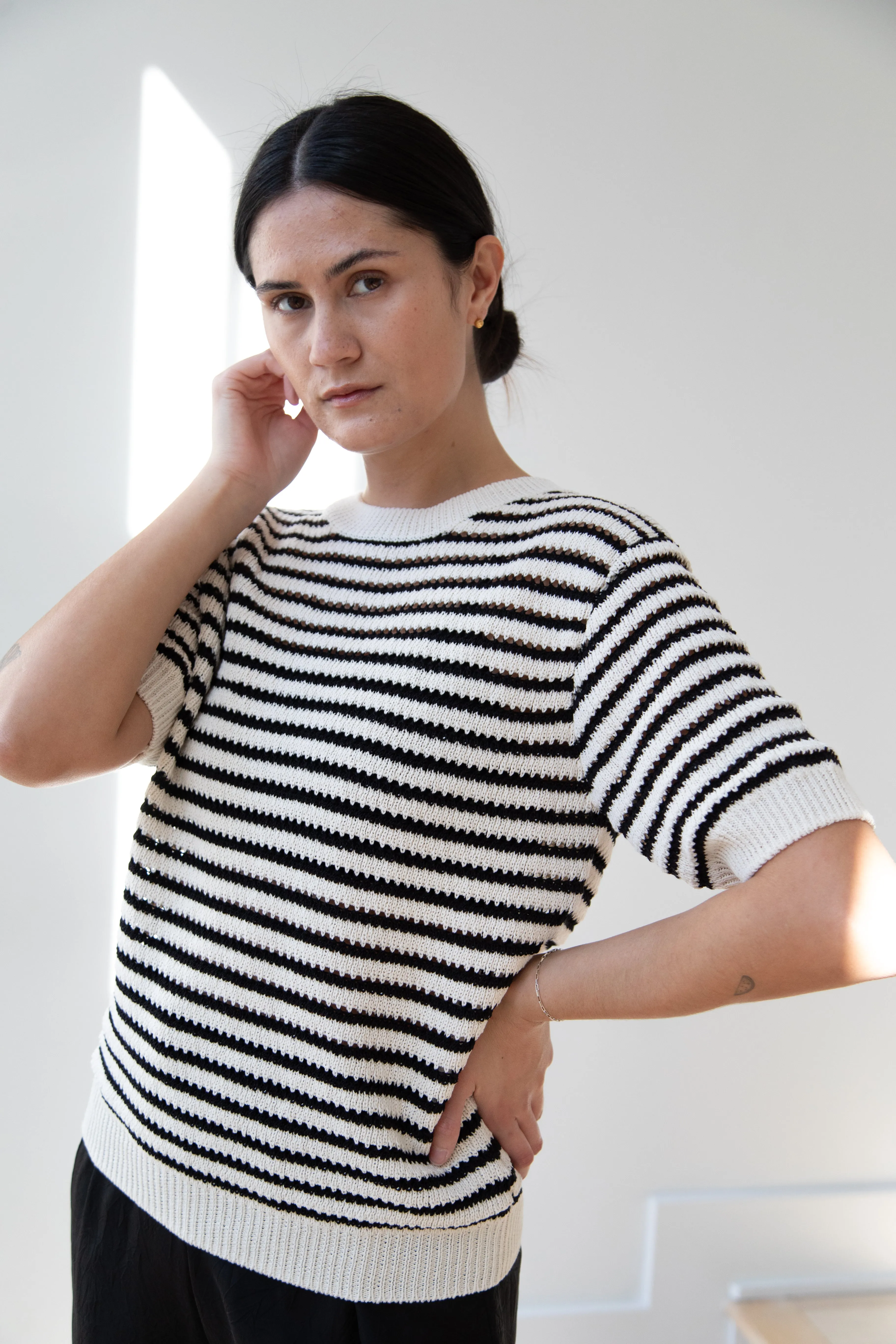 The Loom | Paper Stripe Sweater in Natural