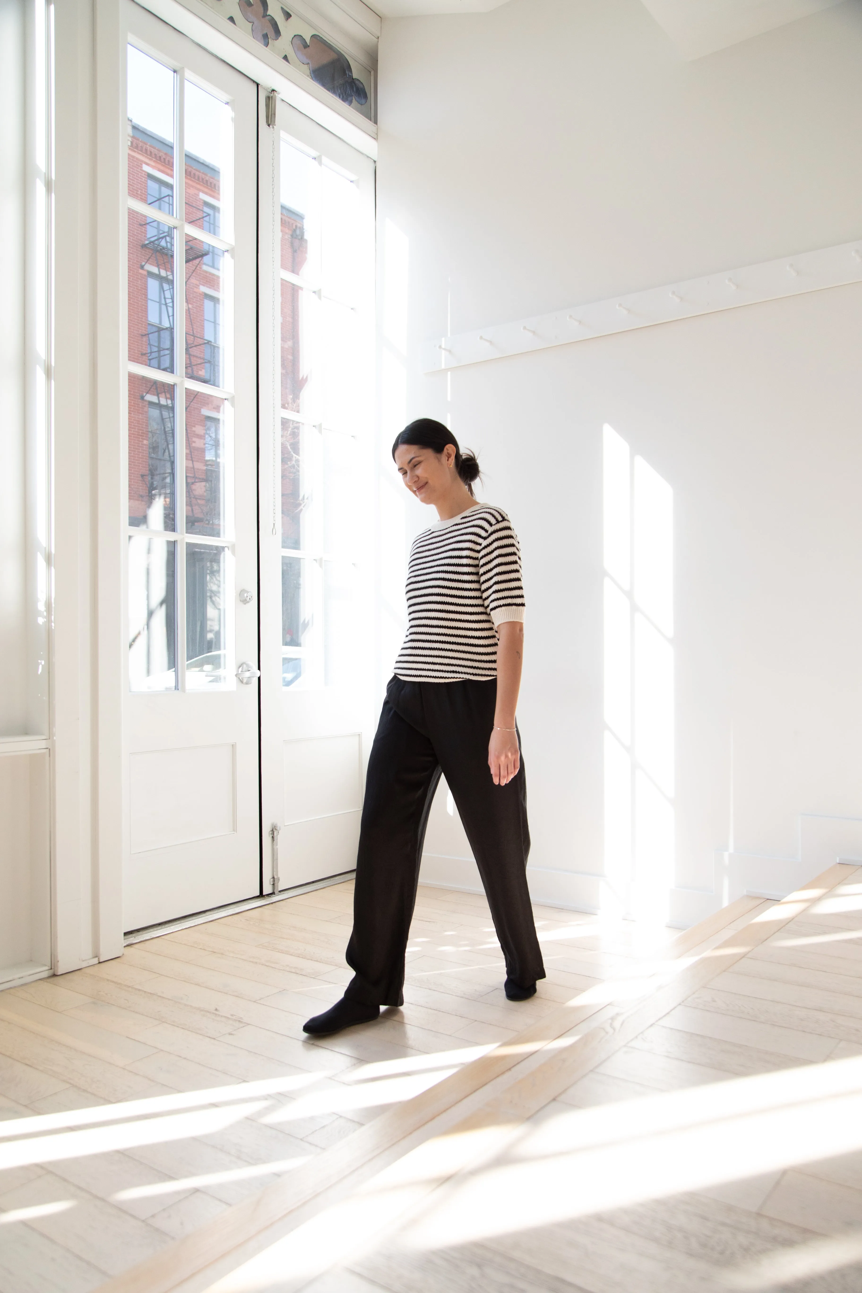 The Loom | Paper Stripe Sweater in Natural