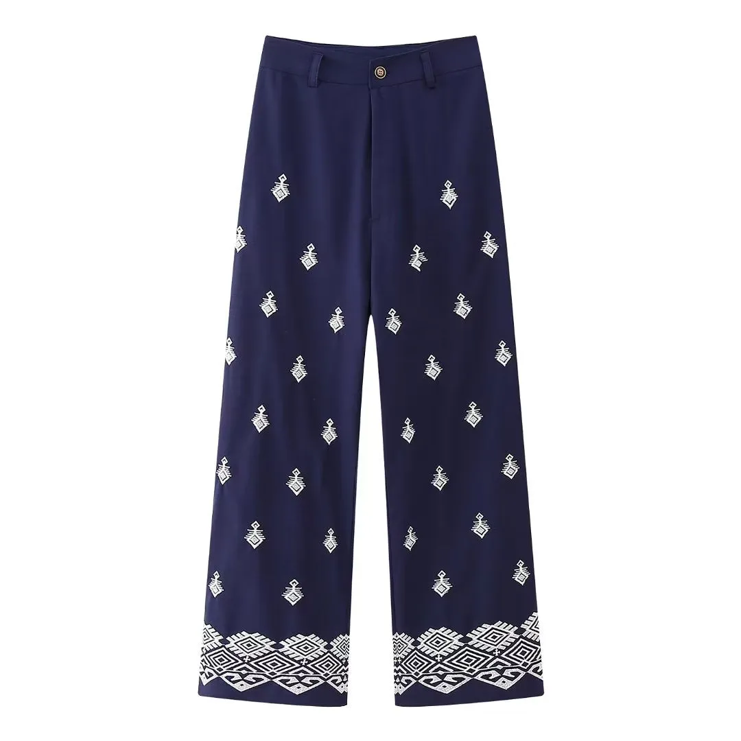 Tia Marrakesh Wide Leg Cropped Pants - 4 Colors