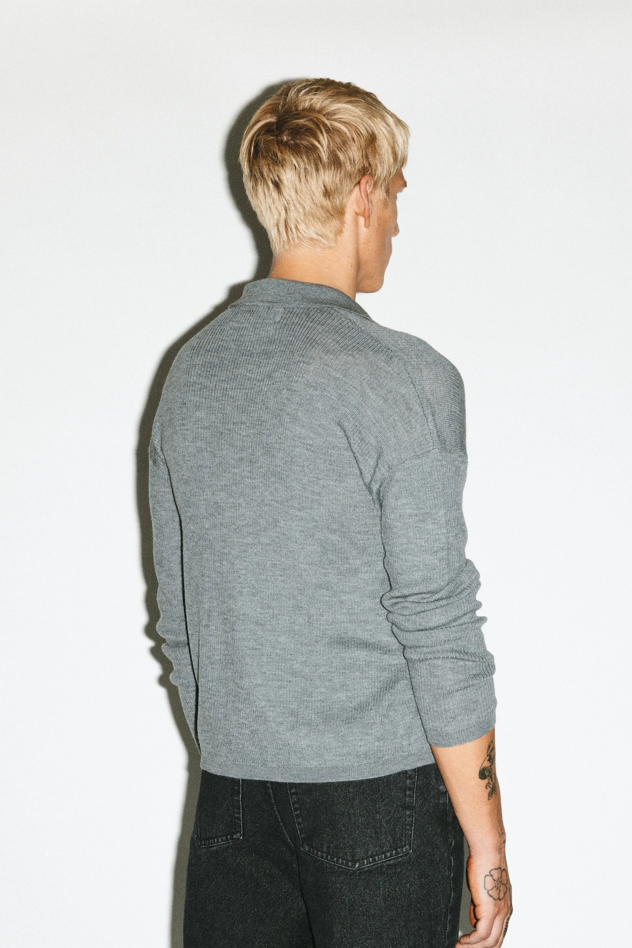 Tower Baby Cardigan  |  Grey Melange