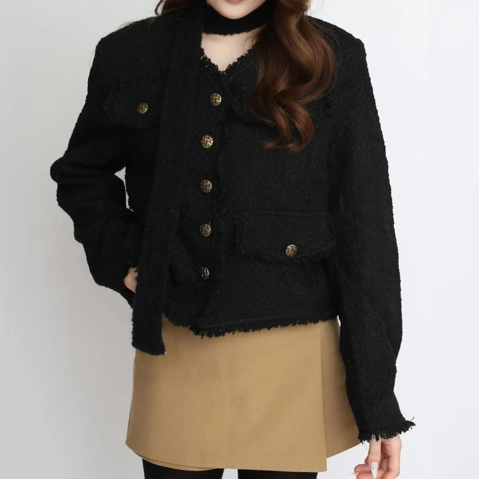Tweed cropped jacket