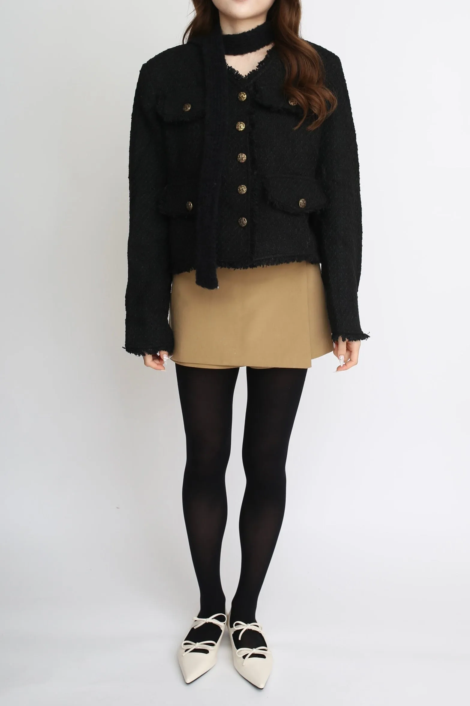 Tweed cropped jacket