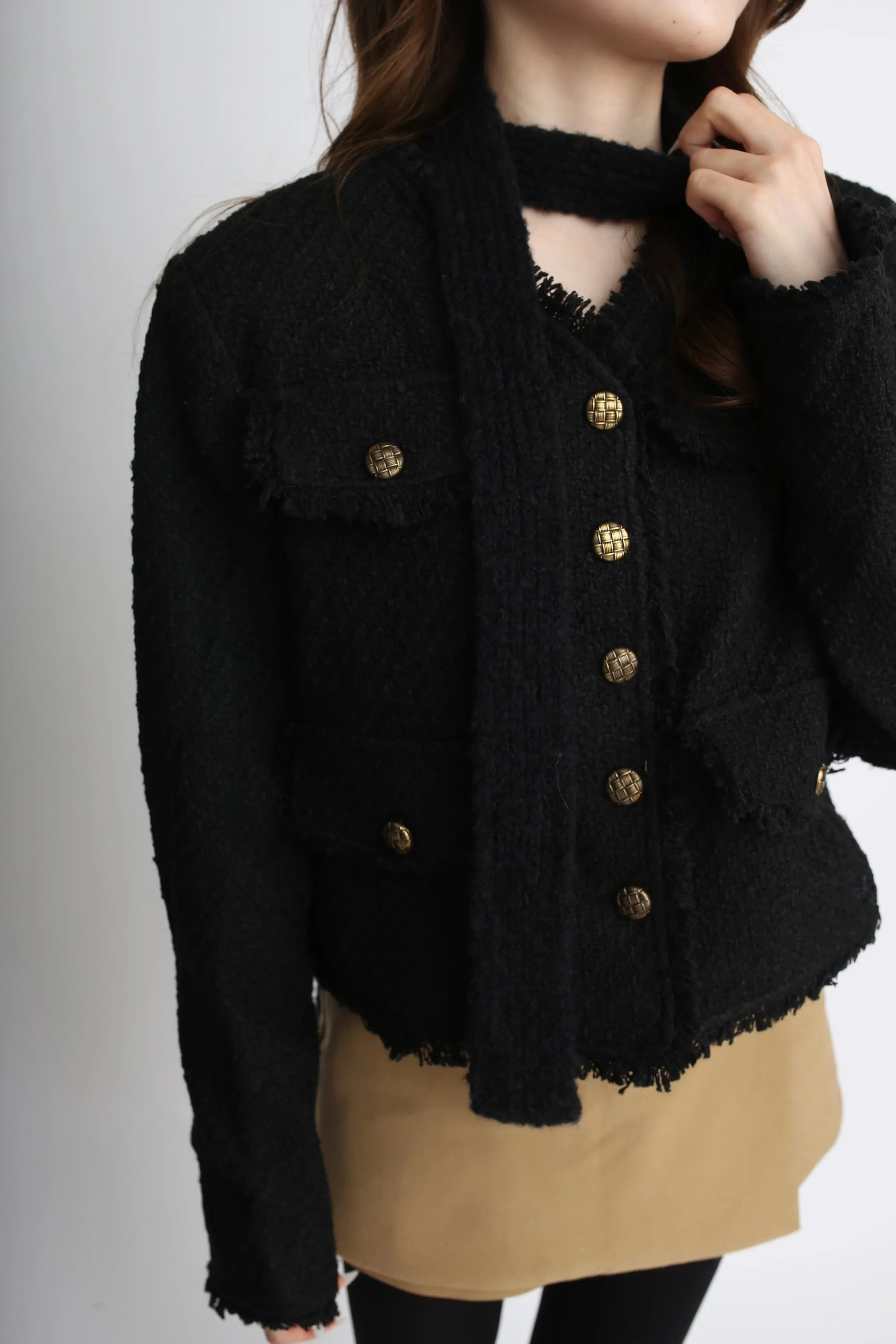 Tweed cropped jacket