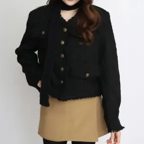 Tweed cropped jacket